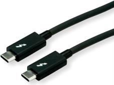 Roline USB-C Thunderbolt3 kabel, M/M, 2.0m, crni