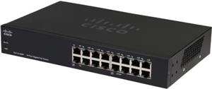 Cisco 16-Port Unmanaged Gigabit RJ45 with 8 PoE ports Desktop Rackmount switch, CSC-SG110-16HP-EU