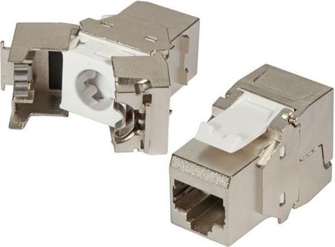 Modul Keystone RJ45 Cat.6 STP, tool less, die-cast housing