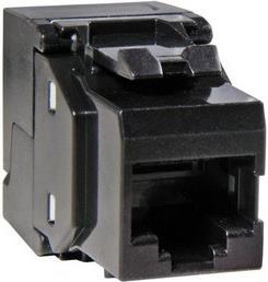 Modul Keystone RJ45 Cat.6 UTP, tool less, crni, s protuprašnim poklopcem