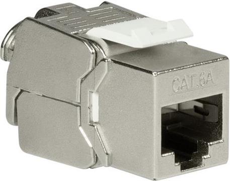 Modul Keystone RJ45 Cat.6a STP, tool less, die-cast housing, slim type