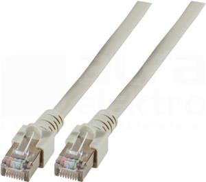 SF/UTP prespojni kabel Cat.5e PVC CCA AWG26, sivi, 0,5 m