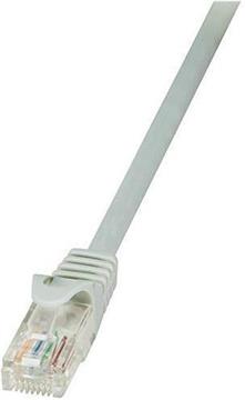 U/UTP prespojni kabel Cat.5e PVC CCA AWG26, sivi, 0,5m