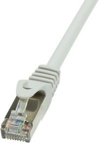 F/UTP prespojni kabel Cat.6 PVC CCA AWG26, sivi, 0,25m