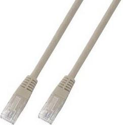 U/UTP prespojni kabel Cat.6 PVC CCA AWG24, sivi, 0,25 m