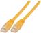 U/UTP prespojni kabel Cat.6 PVC CCA AWG24, žuti, 0,5 m