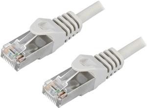 F/UTP prespojni kabel Cat.5e PVC CCA AWG26, sivi, 1,0 m