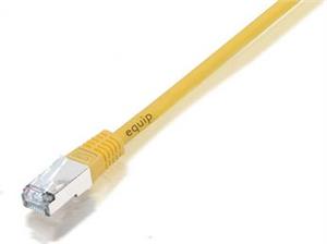 F/UTP prespojni kabel Cat.5e PVC Cu AWG26, žuti, 0,5 m