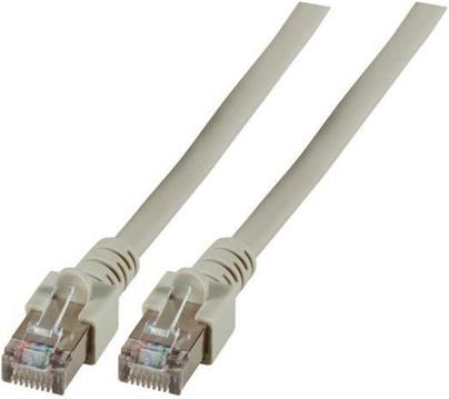 SF/UTP prespojni kabel Cat.5e PVC CCA AWG26, sivi, 1,0 m