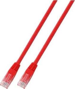U/UTP prespojni kabel Cat.5e PVC CCA AWG24, crveni, 1,0 m