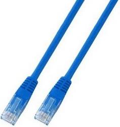 U/UTP prespojni kabel Cat.5e PVC CCA AWG24, plavi, 0,5 m