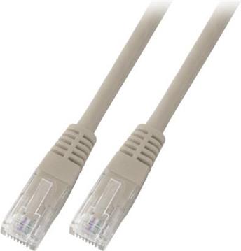 U/UTP prespojni kabel Cat.5e PVC CCA AWG24, sivi, 1,0 m