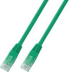 U/UTP prespojni kabel Cat.5e PVC CCA AWG24, zeleni, 1,0 m