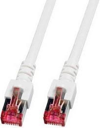 S/FTP prespojni kabel Cat.6 LSZH Cu AWG27, bijeli, 0,5 m
