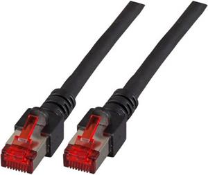 S/FTP prespojni kabel Cat.6 LSZH Cu AWG27, crni, 1,0 m