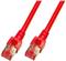 S/FTP prespojni kabel Cat.6 LSZH Cu AWG27, crveni, 0,5 m