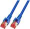 S/FTP prespojni kabel Cat.6 LSZH Cu AWG27, plavi, 0,5 m