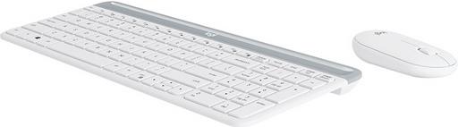 Tipkovnica + miš LOGITECH MK470 Slim Wireless, bežična, bijela