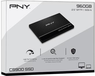 SSD 960GB 2.5" SATA3 3D TLC 7mm, PNY CS900, SSD7CS900-960-PB
