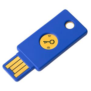 Security Key Yubico YubiKey FIDO2 U2F, USB-A, blue