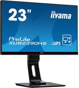 IIYAMA XUB2390HS-B1 Monitor Prolite, 23" ULTRA SLIM LINE, 1920x1080, IPS-panel, 13cm Height Adj. Stand, Pivot, 4ms, 250 cd/m2, Speakers, VGA, DVI & HDMI