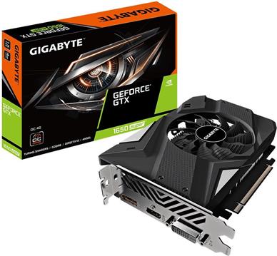 Grafička kartica Gigabyte NVidia GeForce GTX 1650 SUPER OC GDDR6 4GB/128bit, 1725MHz/12000MHz, PCI-E 3.0 x16, HDMI, DP, DVI-D, 1X Cooler (Double Slot), Retail