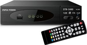MAXPOWER HD DVB-T2 RECEIVER STB-1680 MPEG2/MPEG4 H.265 1080p
