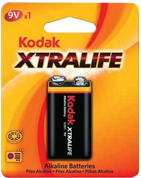 KODAK XTRALIFE ALKALINE 9V 6LR61