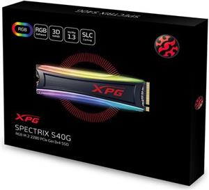 SSD Adata 512GB XPG SPECTRIX S40G RGB PCIe M.2 2280 NVMe