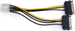 Gembird Internal power adapter cable for PCI express, 8 pin to SATA x 2 pcs
