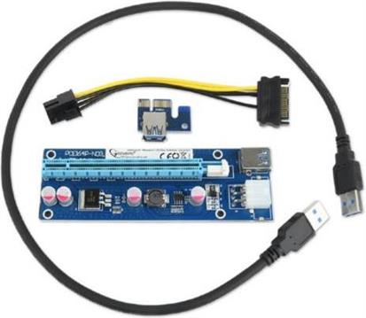 Gembird PCI-Express riser add-on card, PCI-ex 6-pin power connector