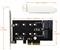 Asonic Dual M.2 Nwme PCIE, LP adapter
