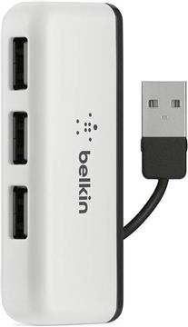 USB HUB BELKIN F4U021bt, 4 portni USB 2.0, bijeli