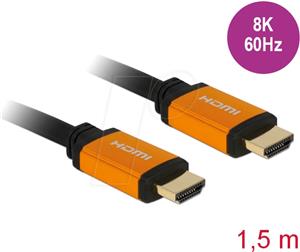 HDMI (ST - ST) + 1.5m 3D Ethernet + 8K 60Hz Delock
