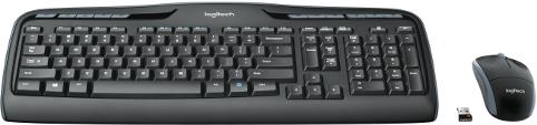 Logitech MK330 bežična tipkovnica i miš, crna