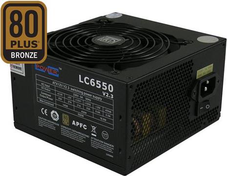 Napajanje 550W, LC POWER Silent Series LC6550, ATX v2.3, 120mm vent, 80+ Bronze