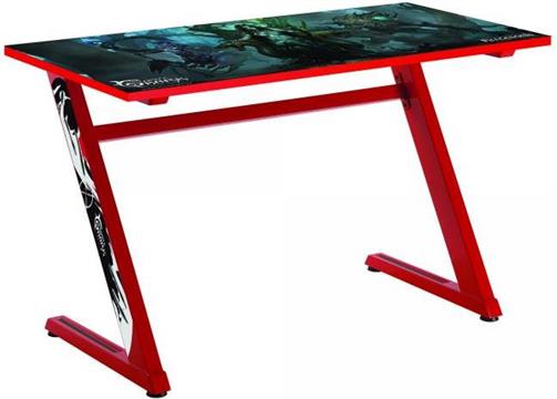 WHITE SHARK gaming stol ZZ-RED 120x60x72,5 cm