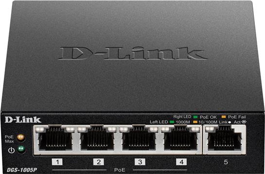D-Link DGS-1005P/E POE+ 60W