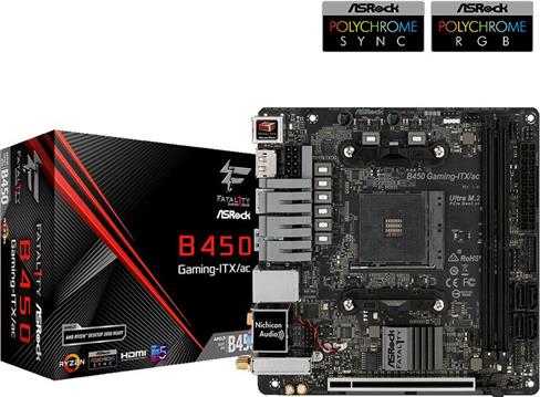 Matična ploča ASRock Fatal1ty B450 Gaming-ITX/ac ITX