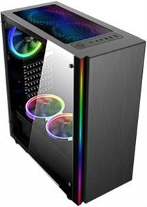 NaviaTec Master Gaming Case with 3 Colorful LED Fans
