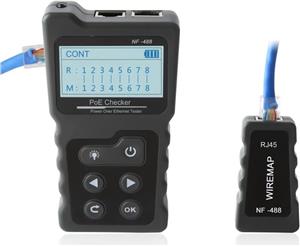 Multi-functional LCD Network Cable Tester PoE Checker Inline PoE Voltage and Current Tester with Cable Tester