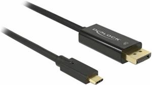 Cable USB Type-C ™ male> Displayport connector (DP Alt Mode) 4K 60 Hz 2 m black 
