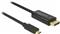 Cable USB Type-C ™ male> Displayport connector (DP Alt Mode) 4K 60 Hz 2 m black 