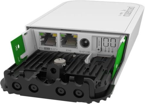 Mikrotik RBwAPGR-5HacD2HnD&R (wAP ac LTE kit) 710MHz CPU, 128MB RAM, 2×G-LAN, 2.4Ghz 802.11b/g/n - 5Ghz 802.11an/ac Dual Chain, 4G LTE modem, interna LTE antena, RouterOS L4, vanjsko kučište, PSU