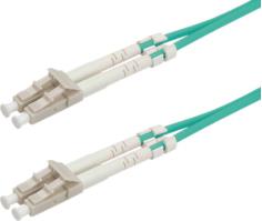 Roline optički mrežni kabel LC-LC 50/125µm OM3 duplex, 1.0m, tirkizni