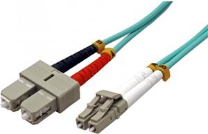 Roline VALUE optički kabel 50/125µm, LC/SC, OM3, MM, turquoise, 1.0m