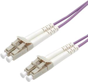 Roline VALUE optički mrežni kabel LC-LC 50/125µm OM4, 1.0m, ljubičasti