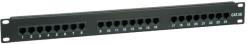 Roline VALUE Cat.5e 19" Patch Panel 24-porta UTP, crni