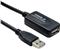 STANDARD USB2.0 aktivni produžni kabel sa ponavljačem, 10m, crni 