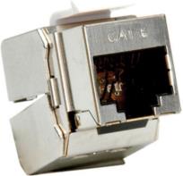 Roline Cat.6/ClassE STP Keystone jack, RJ-45, tool-free, silver